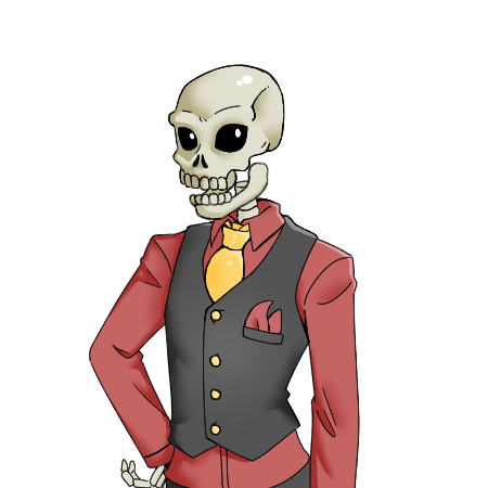 Skeleton Sprite Looking At Meter